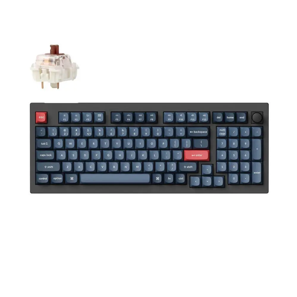 KEYCHRON V5M-D3 Fully Assembled Knob Jupiter Brown Bežična tastatura