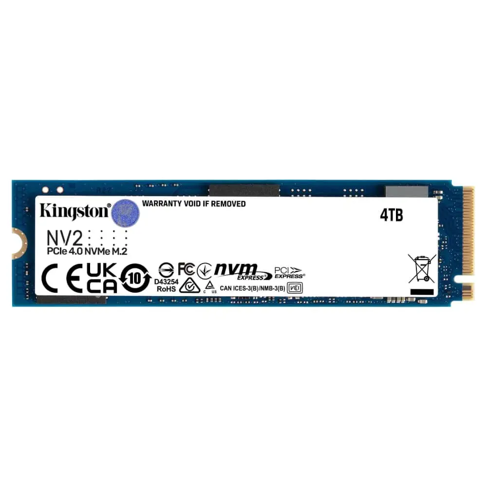 KINGSTON 4TB NV2 M.2 2280 PCIe 4.0x4 NVMe SNV2S/4000G SSD