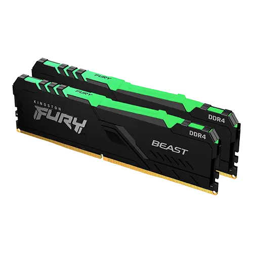 KINGSTON Fury Beast RGB 32GB (2 x 16GB) DDR4 3200MHz CL16 - KF432C16BBAK2/32