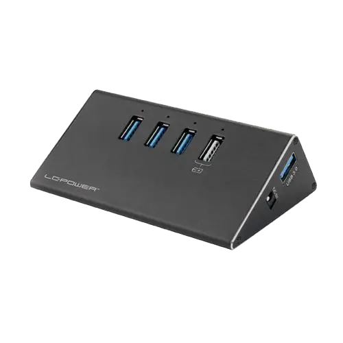 LC POWER USB 3.0 Hub 3+1-port - LC-HUB-ALU-2B-4