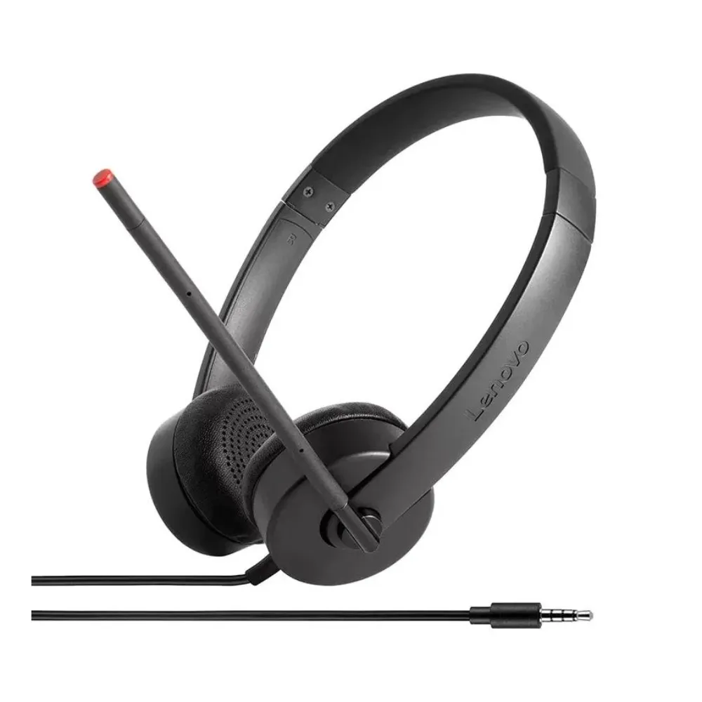 LENOVO Žične slušalice Essential (Crna) 4XD0K25030