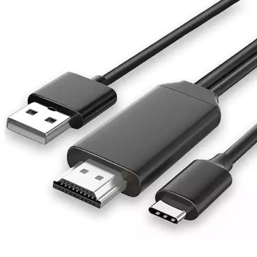 LINKOM USB-C na HDMI + USB-A 2.0, 2m Kabl