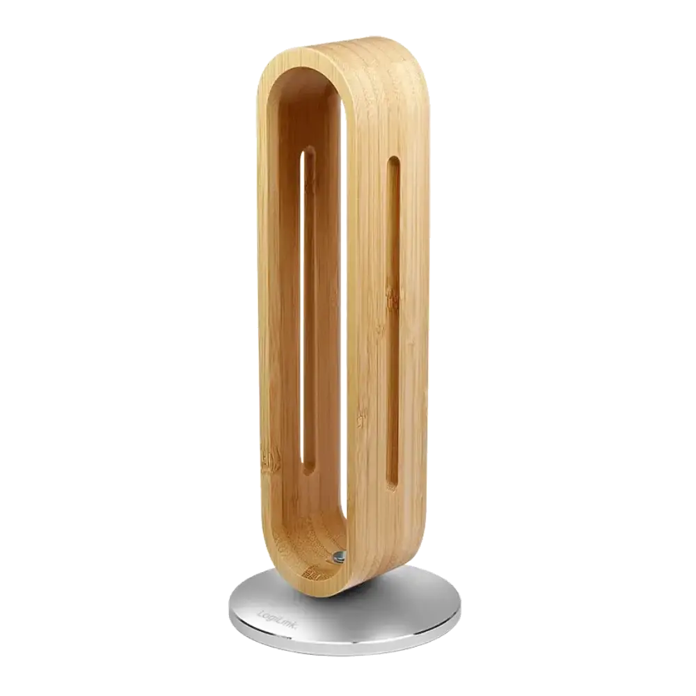 LOGILINK Bamboo Light Brown Stalak za slušalice