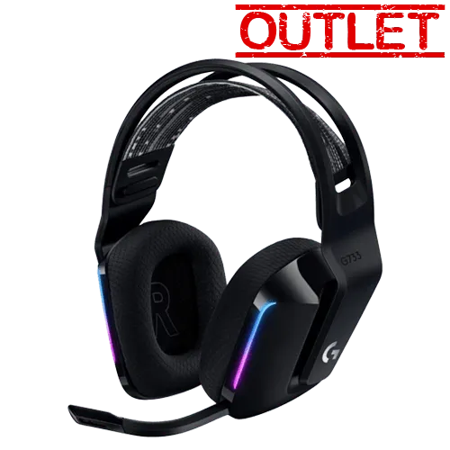 LOGITECH Bežične gejmerske slušalice G733 LIGHTSPEED WIRELESS RGB (Crne) 981 000864 OUTLET
