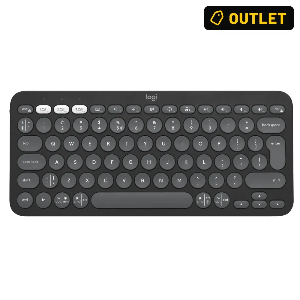 LOGITECH Pebble Keys 2 K380s 920-011851 Graphite OUTLET
