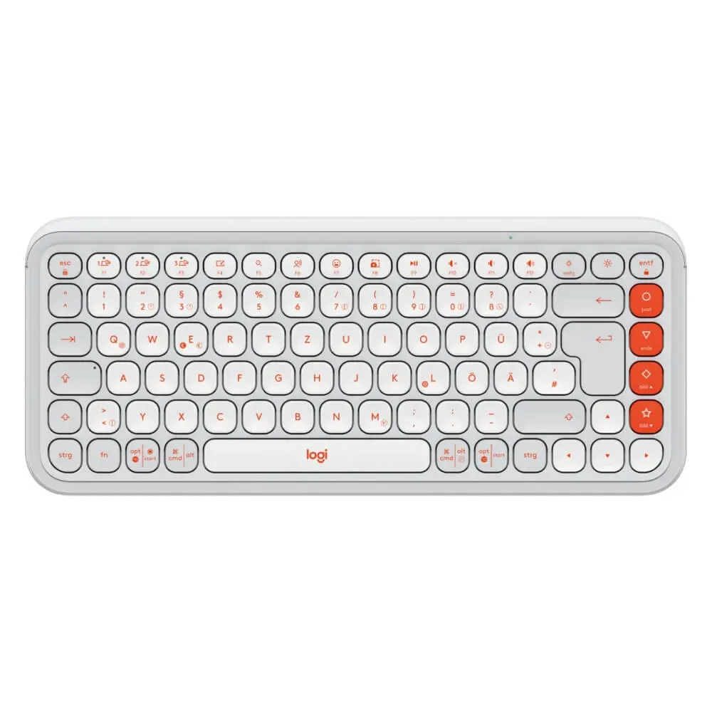 LOGITECH POP Icon Keys Off White Kompaktna bežična tastatura