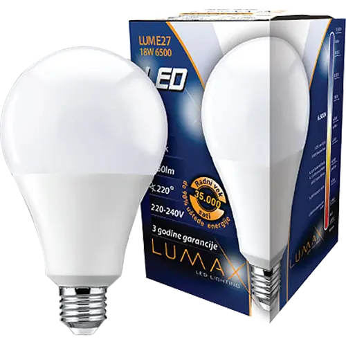 LUMAX LED Sijalica LUME27-6500K 18W