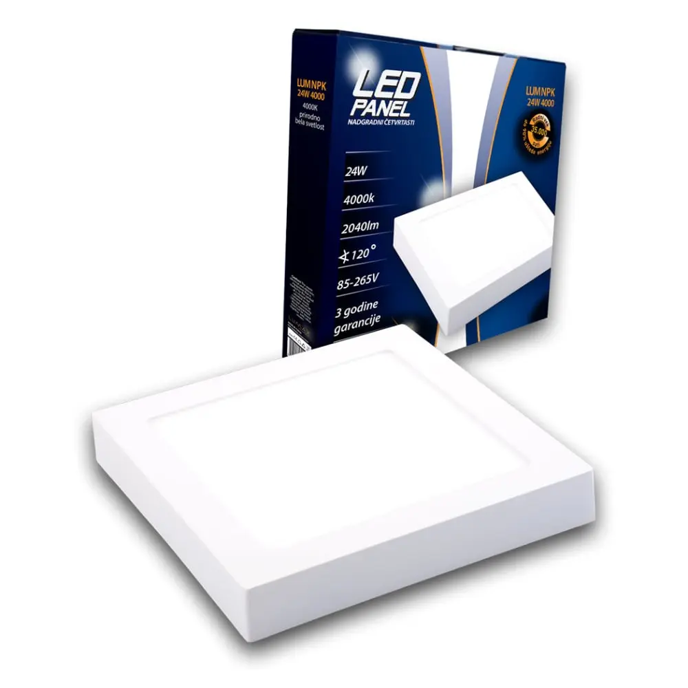 LUMAX LUMNPK 24W 4000K 2040lm LED četvrtasti panel