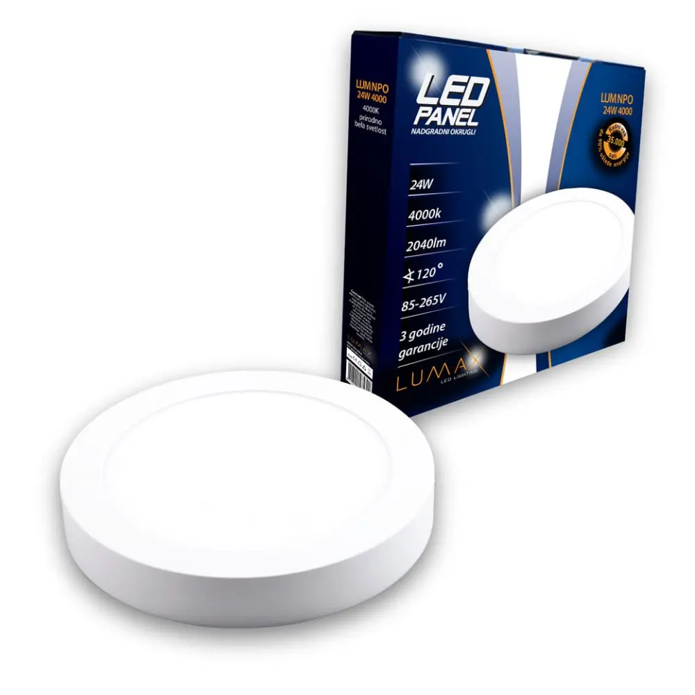 LUMAX LUMNPO-24W 4000K 2040lm LED okrugli panel