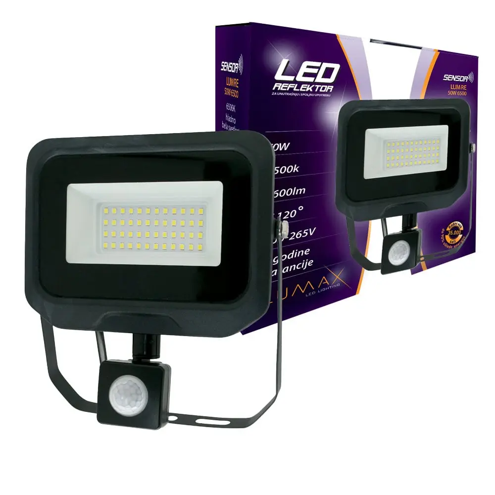 LUMAX Sensor 50W 6500k Reflektor