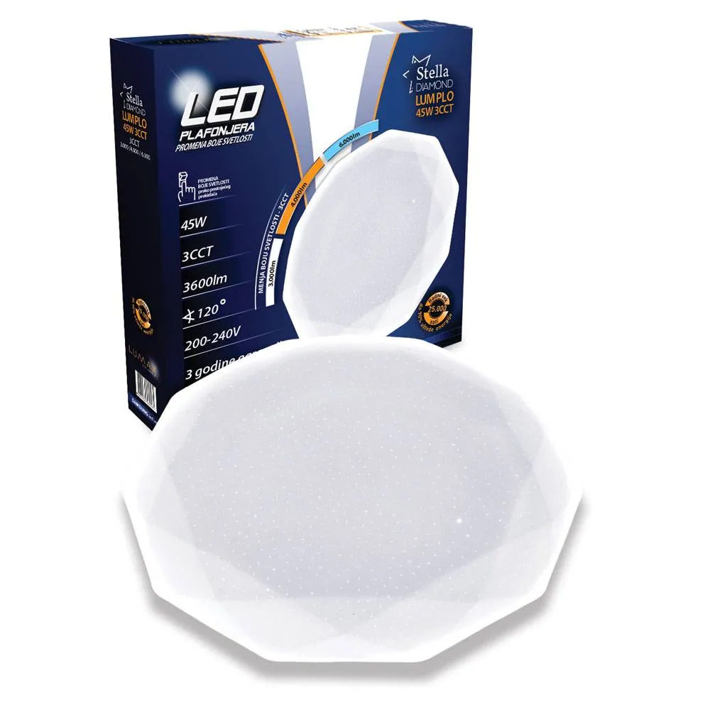 LUMAX Stella Diamond LUMPLO45W LED Plafonjera
