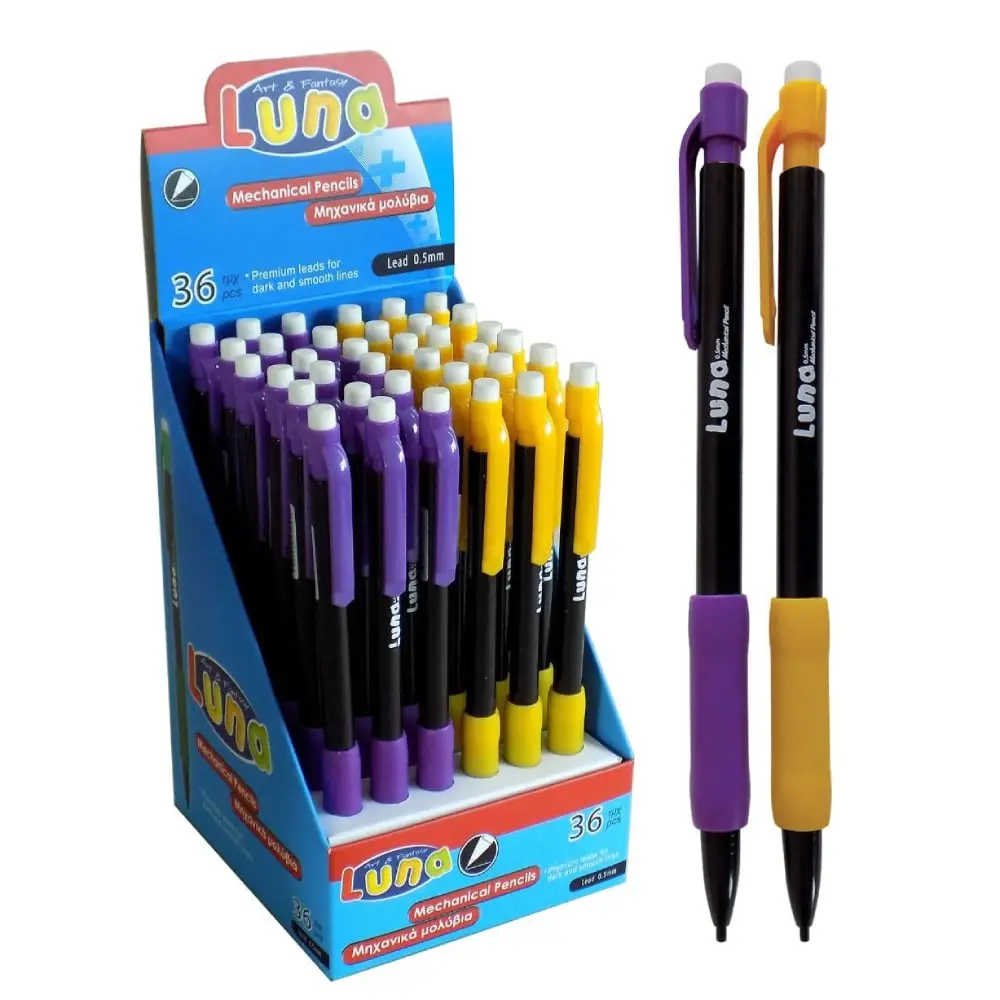 LUNA Duo Grip 620573 Tehnička olovka 0.5mm Lila-žuta 1 komad