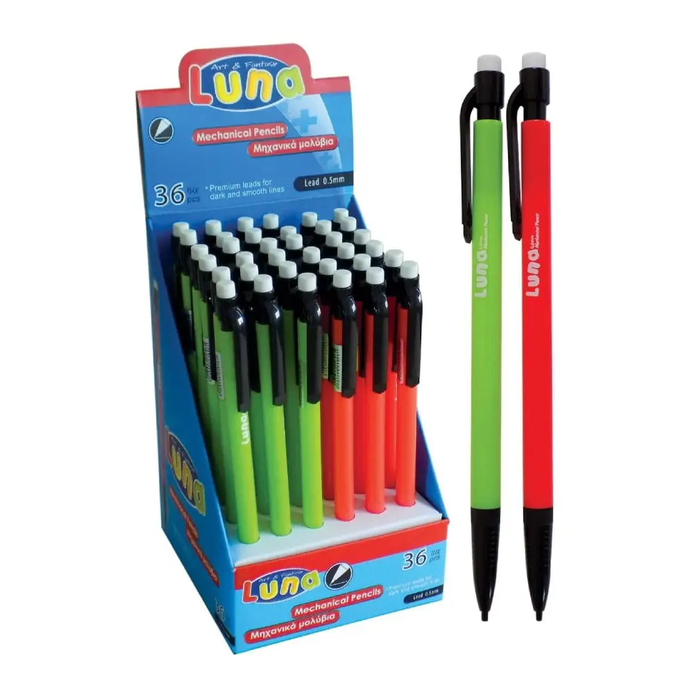 LUNA Simply Fluo  620574 Tehnička olovka 0.5mm Crveno-zelena 1 komad