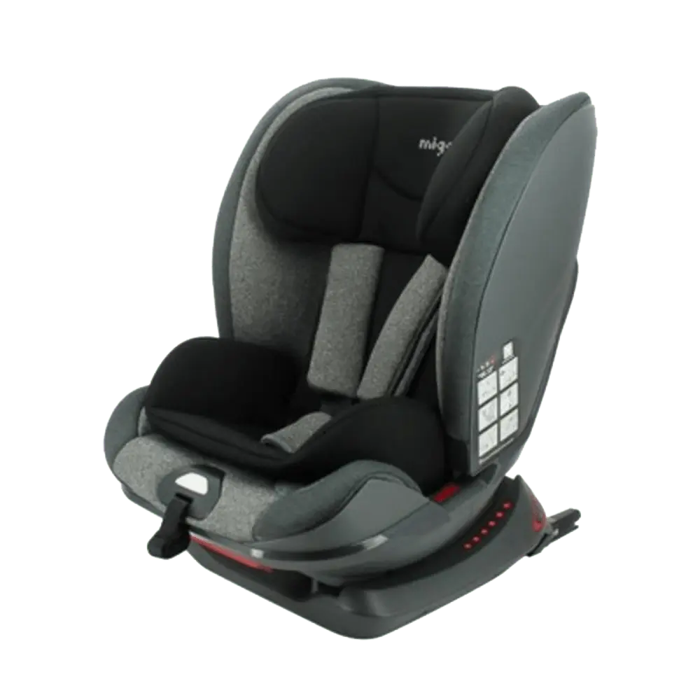 MIGO Denver 1/2/3 (9-36kg) Grey/Black - A060228 Auto sedište