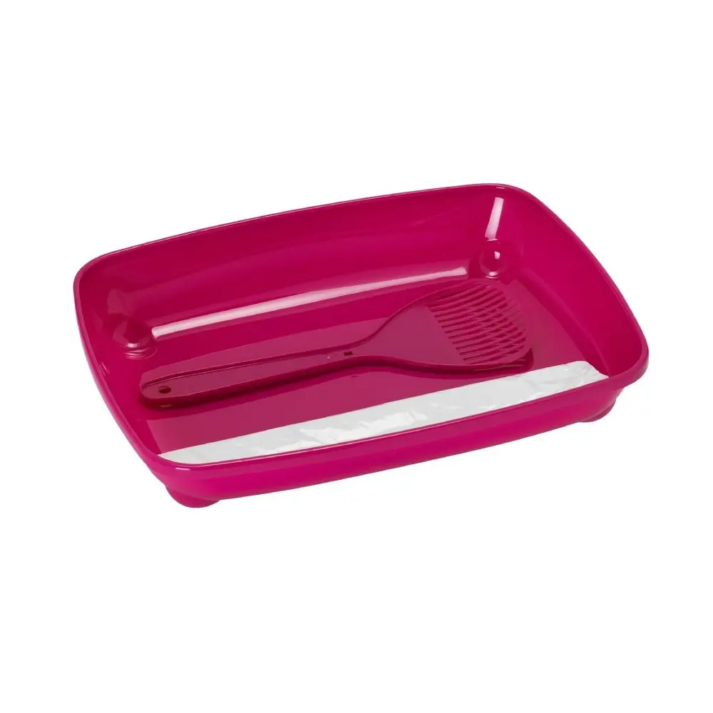 MODERNA Kitten Starterkit Set sa činijom, lopaticom i kesom za izmet Roze