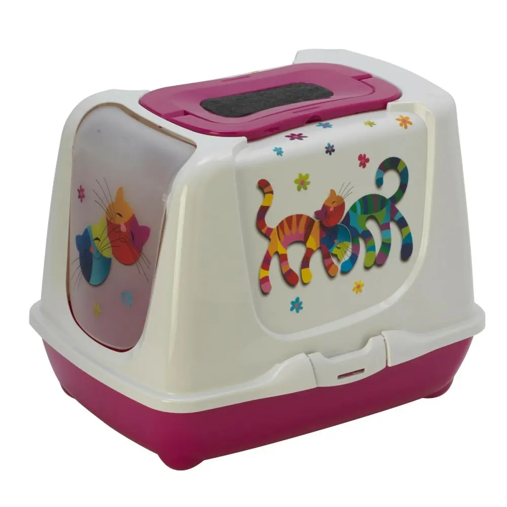 MODERNA Trendy Cat 50 Friends Forever Zatvoreni toalet za mačke Roze