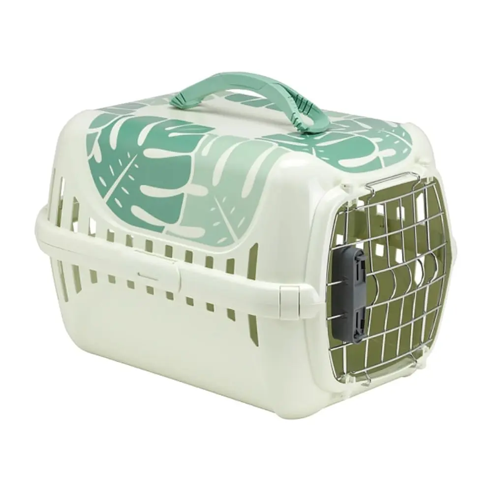MODERNA Trendy Runner Eden Metal Door with Lock Transporter za ljubimce White Green