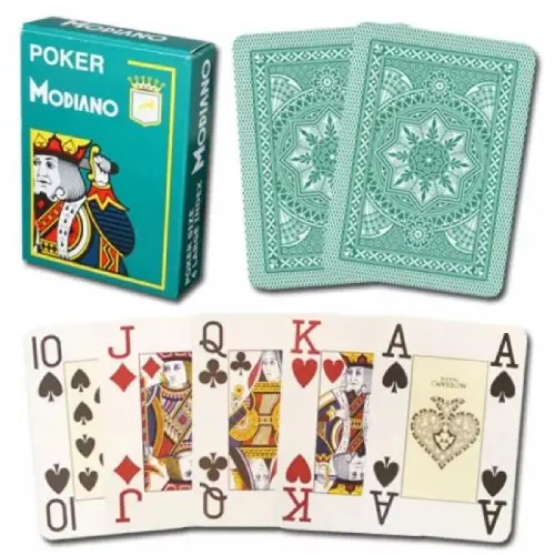 MODIANO Cristallo Green Poker karte