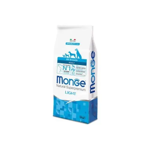 MONGE All Breeds Adult Light Losos 12kg Suva hrana za pse