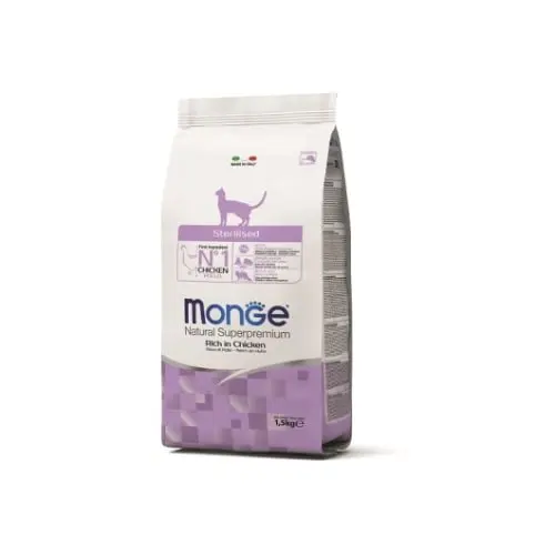 MONGE Cat Sterilised Piletina 1.5kg Suva hrana za mačke