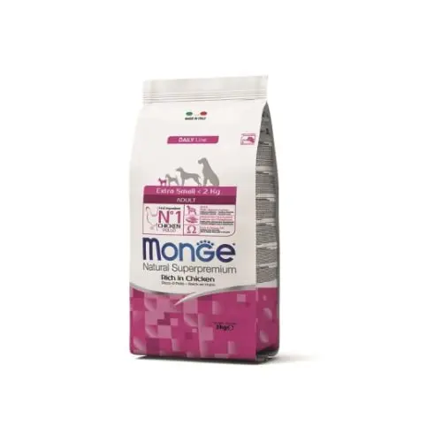MONGE Extra Small Adult Piletina 3kg Suva hrana za pse