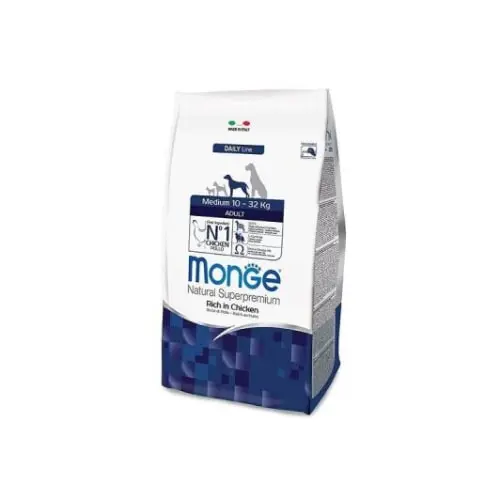 MONGE Medium Adult Piletina 12kg Suva hrana za pse