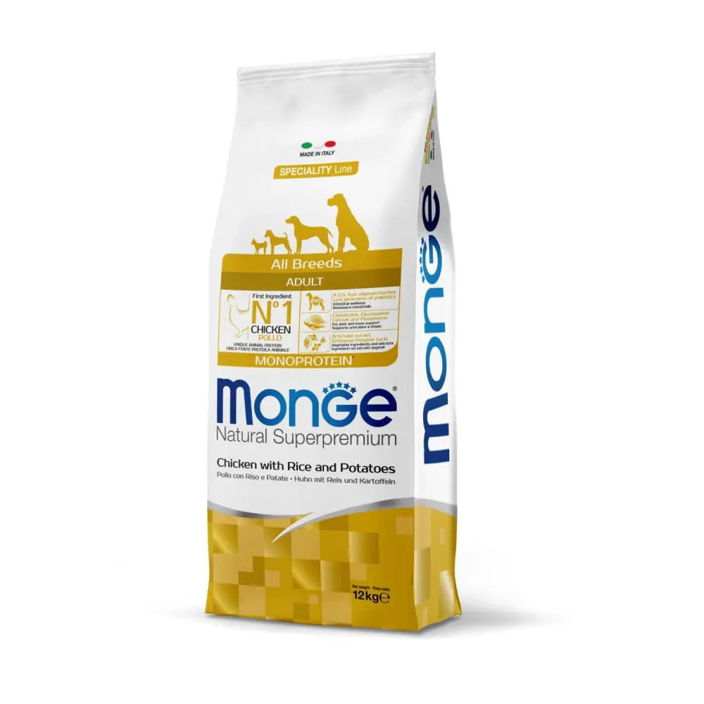 MONGE Piletina sa pirinčem i krompirom 12kg Hrana za pse