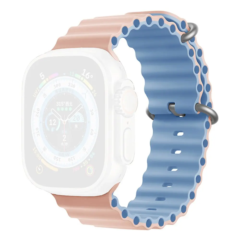MOYE Zamenska narukvica za Moye Kronos 4 pametni sat 44/45/49mm Pink Sand/Blue Fog