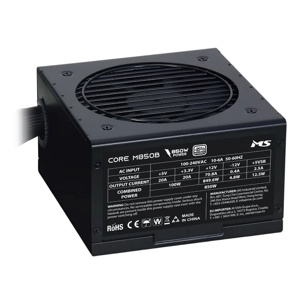 MS CORE M850B ATX3.1 850W Black