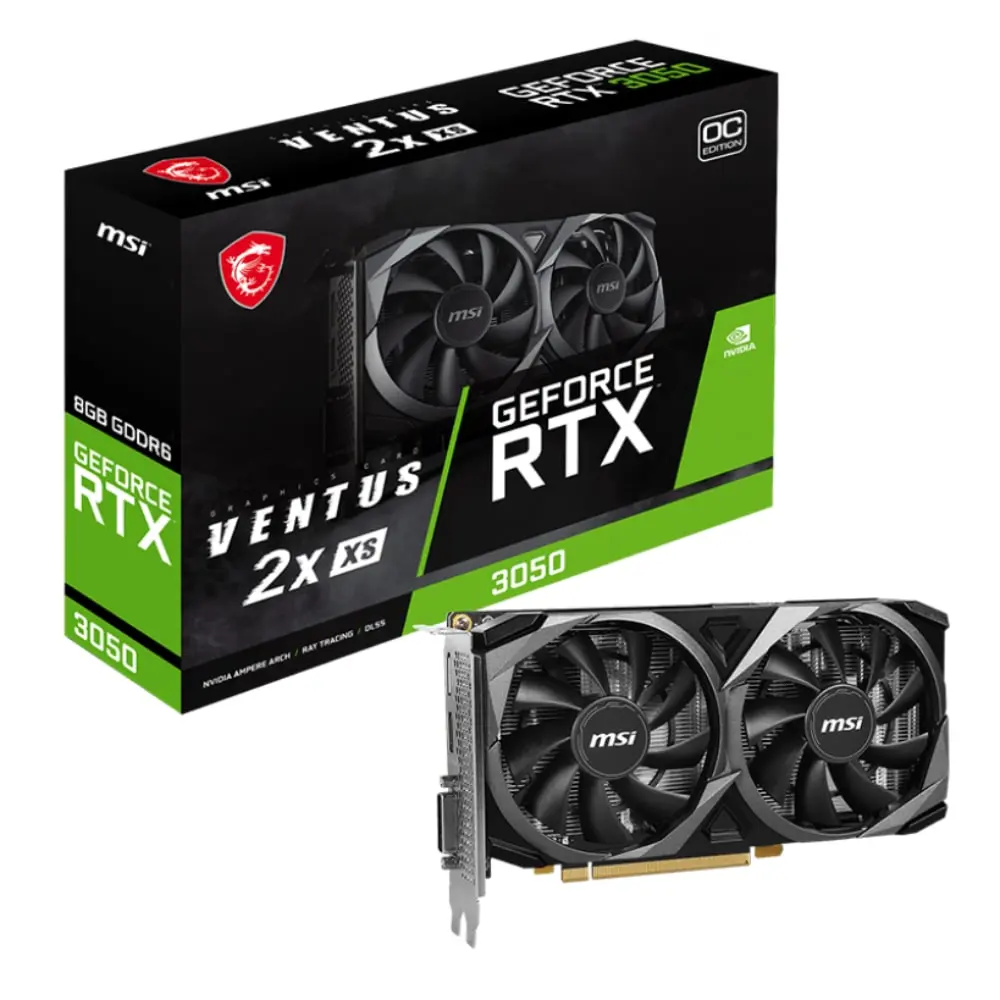 MSI GeForce RTX 3050 VENTUS 2X XS 8GB GDDR6 128-bit Grafička karta