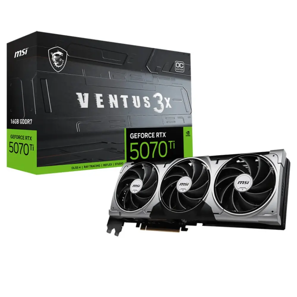 MSI GeForce RTX 5070 Ti 16GB VENTUS 3X