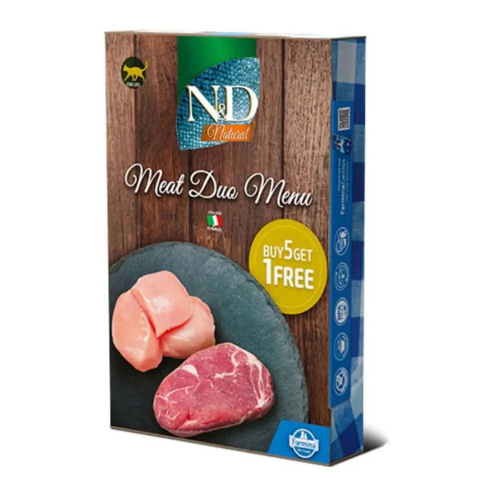 N&D CAN Cat Natural Meat Duo Menu 6 komada Hrana za mačke