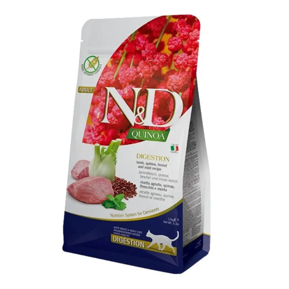 N&D NDQ29 Cat Quinoa Digestion Lam&Fennel 5 kg Suva hrana za mačke