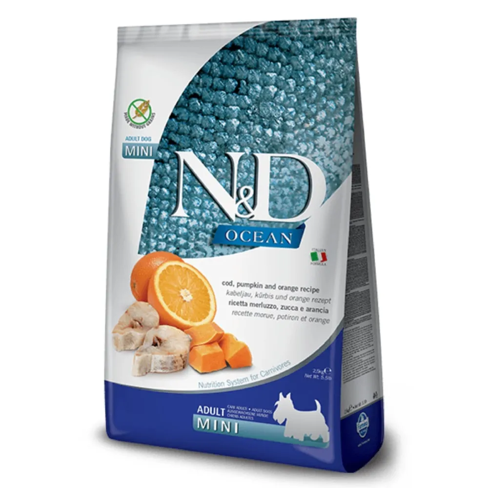 N&amp;D OCEAN Codfish Pumkin Orange Mini 2.5 kg Hrana za pse