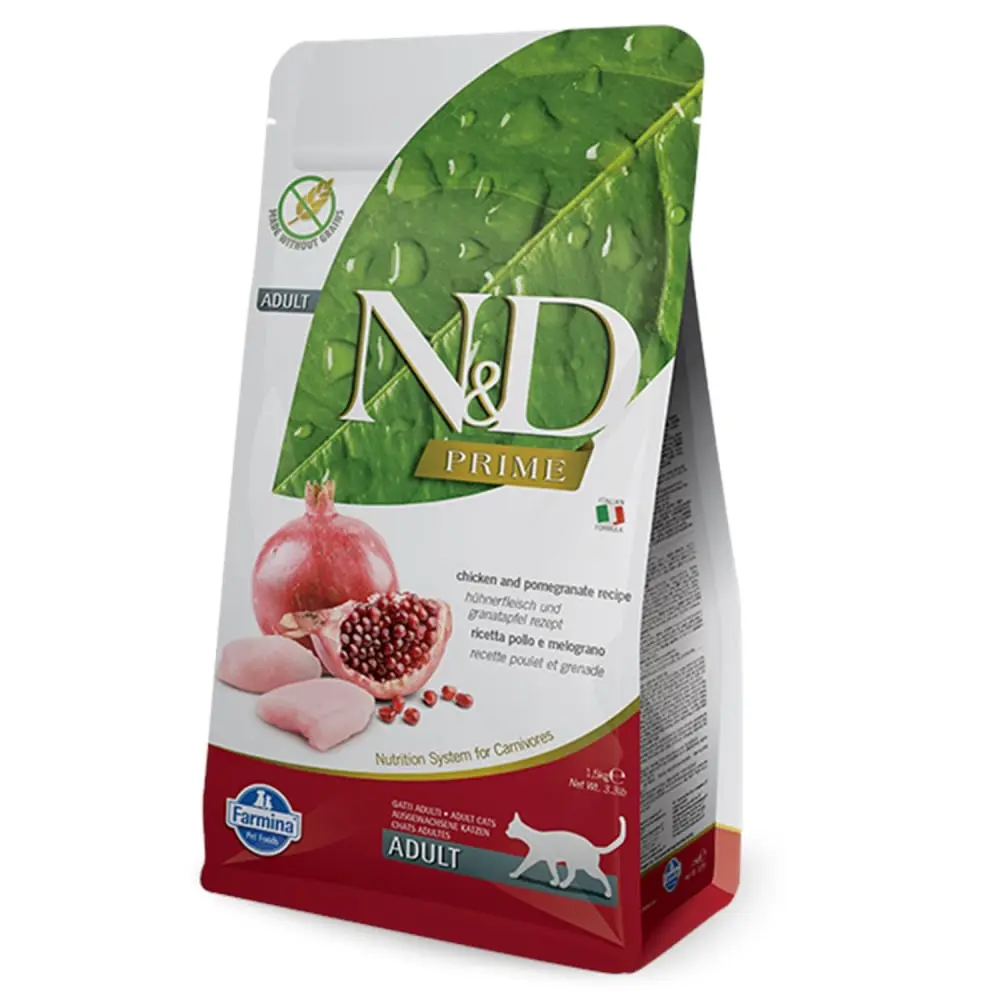 N&D Prime Chicken & Pomegranate Hrana za odrasle mačke 1.5 kg