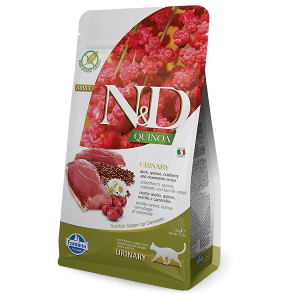 N&D QUINOA Cat Urinary Duck Cranberry 300 g Hrana za mačke