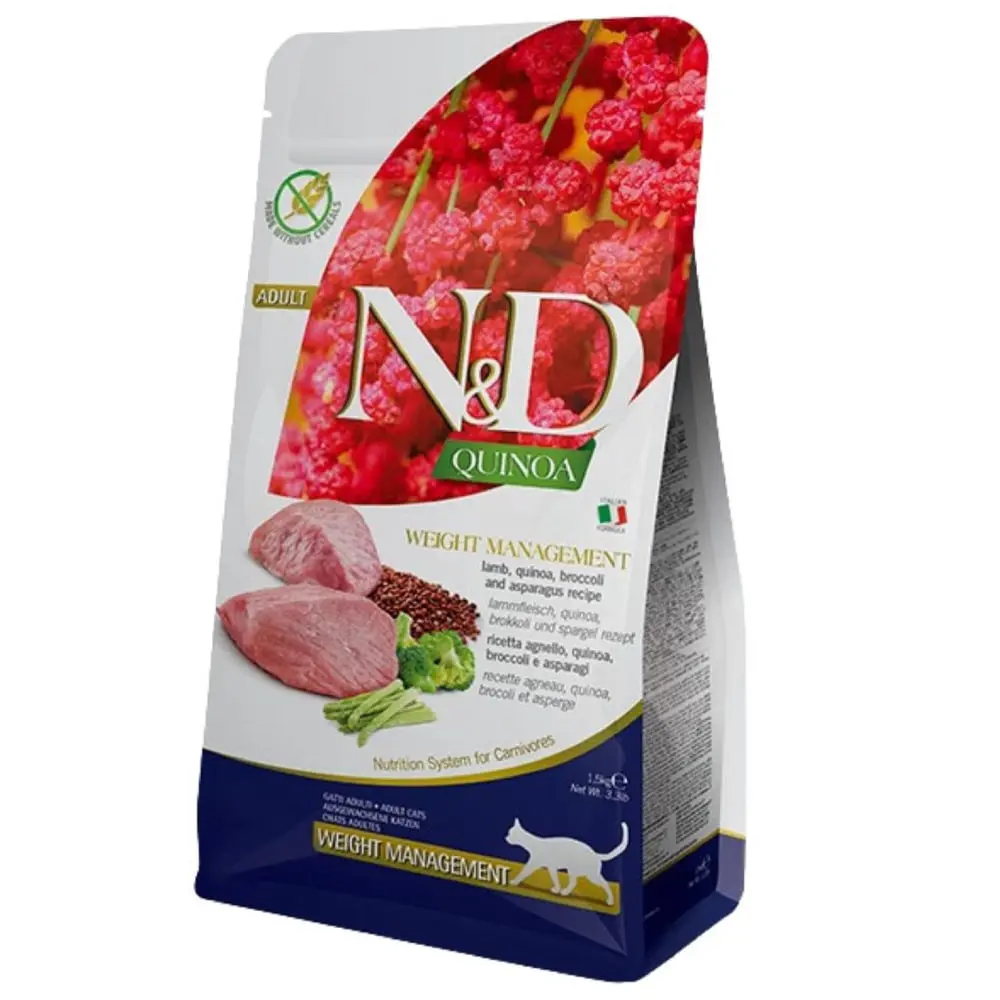 N&D QUINOA Cat Weight Management Lamb and Artichoke 300 g Hrana za mačke