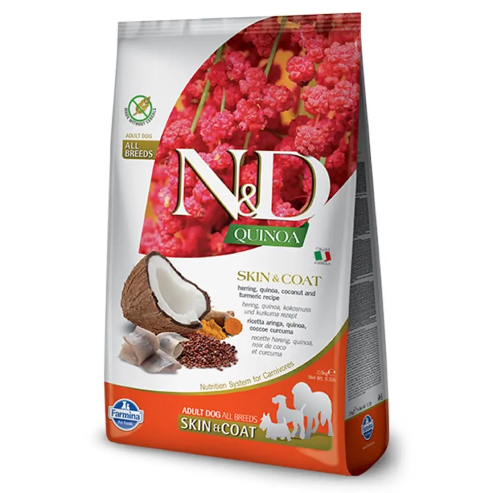 N&D QUINOA Skin and Coat Herring Coconut 2.5 kg Hrana za pse
