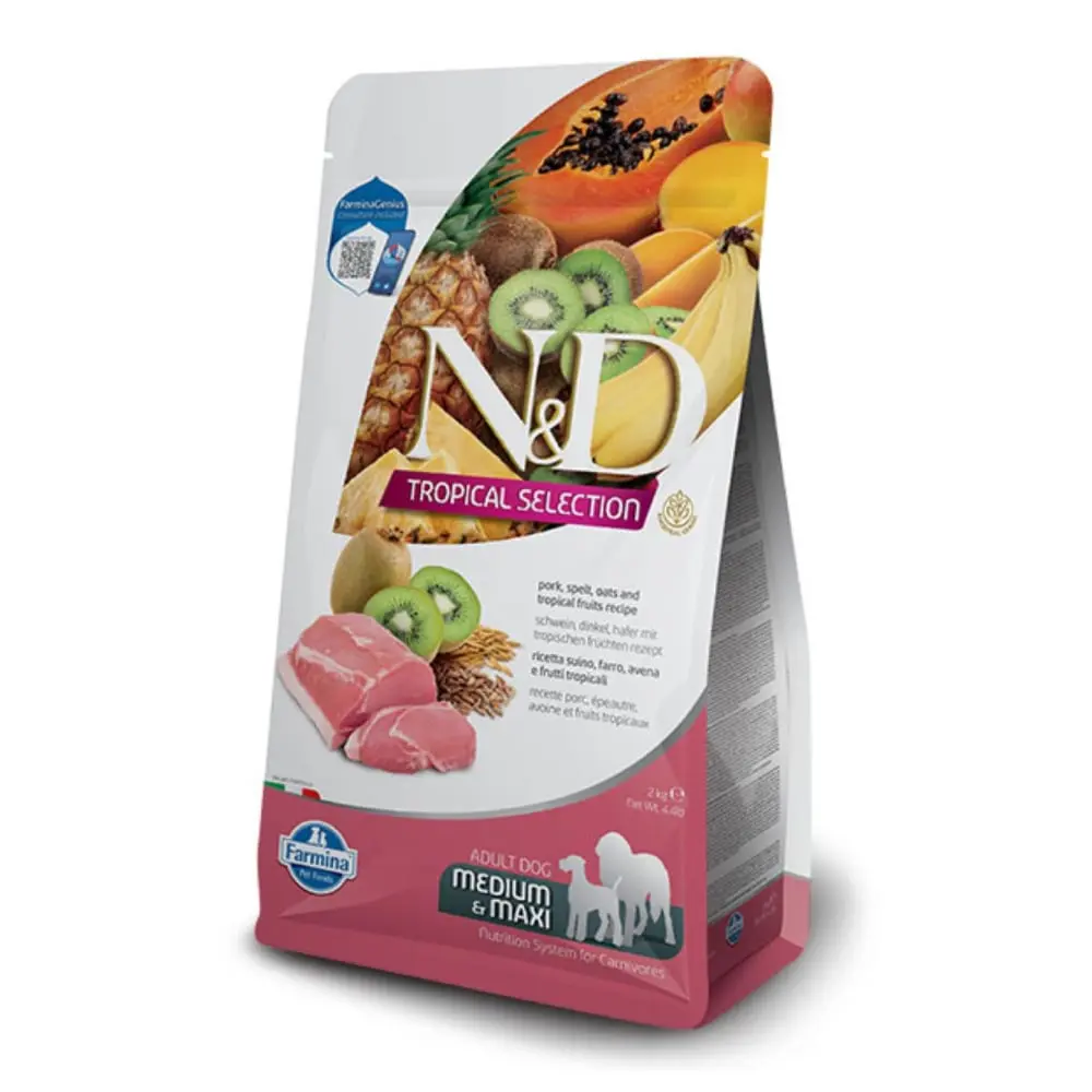 N&D TROPICAL Pork Medium and Maxi 2 kg Hrana za pse