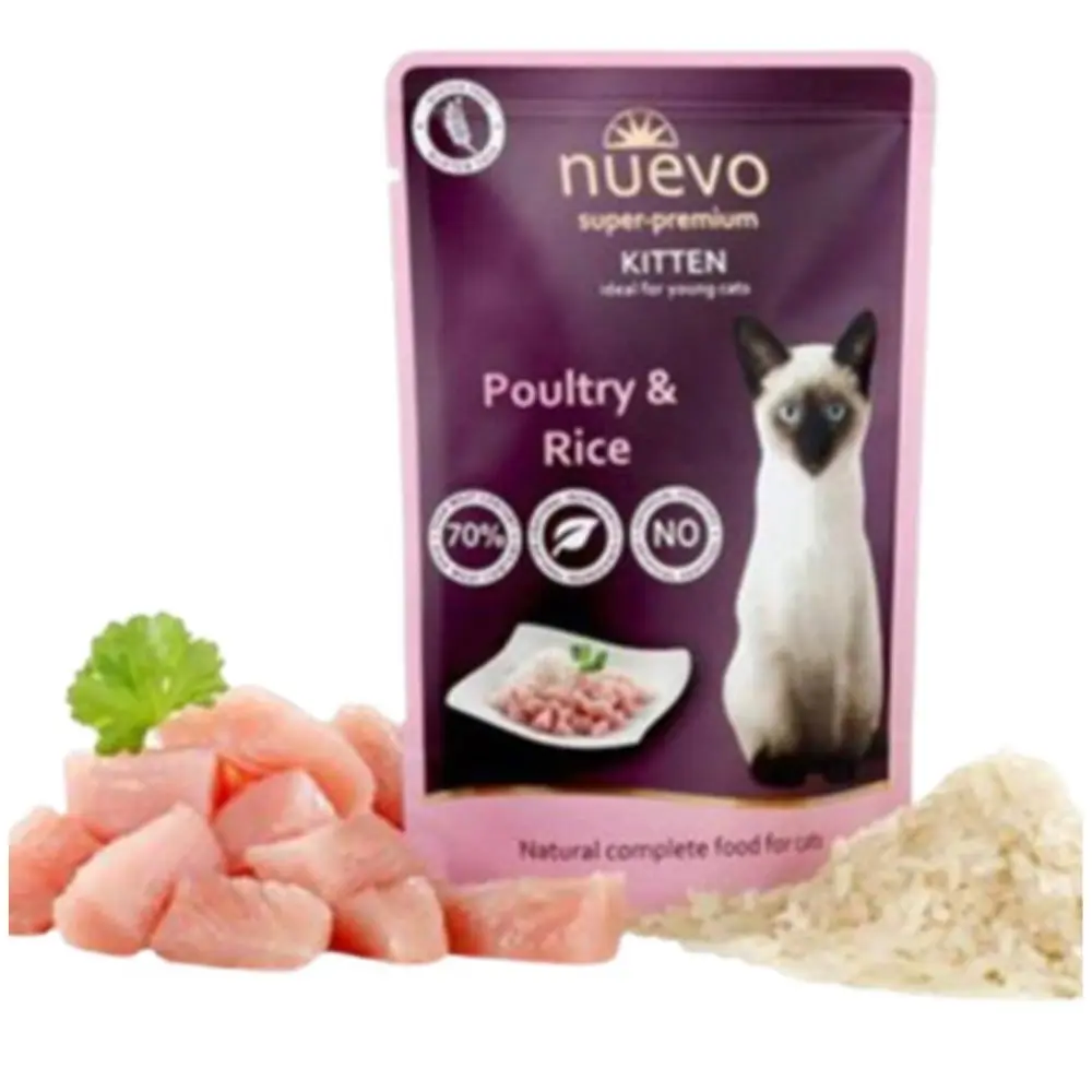 NUEVO N95200 Živina i pirinač 85 g Sos za mačiće