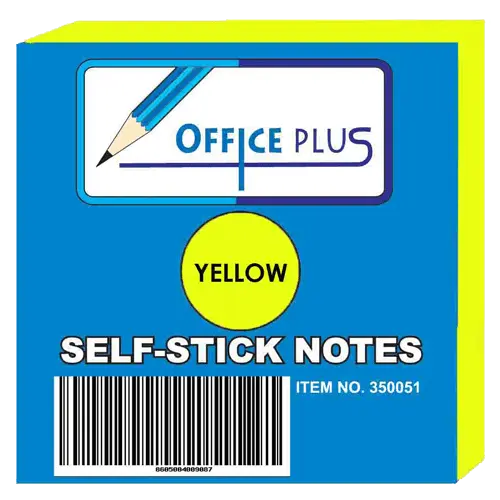 OFFICE PLUS Samolepljivi blokčići 20158 (Žuti)