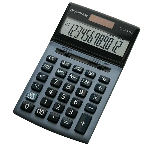 OLYMPIA Kalkulator LCD 4112 (Siva)