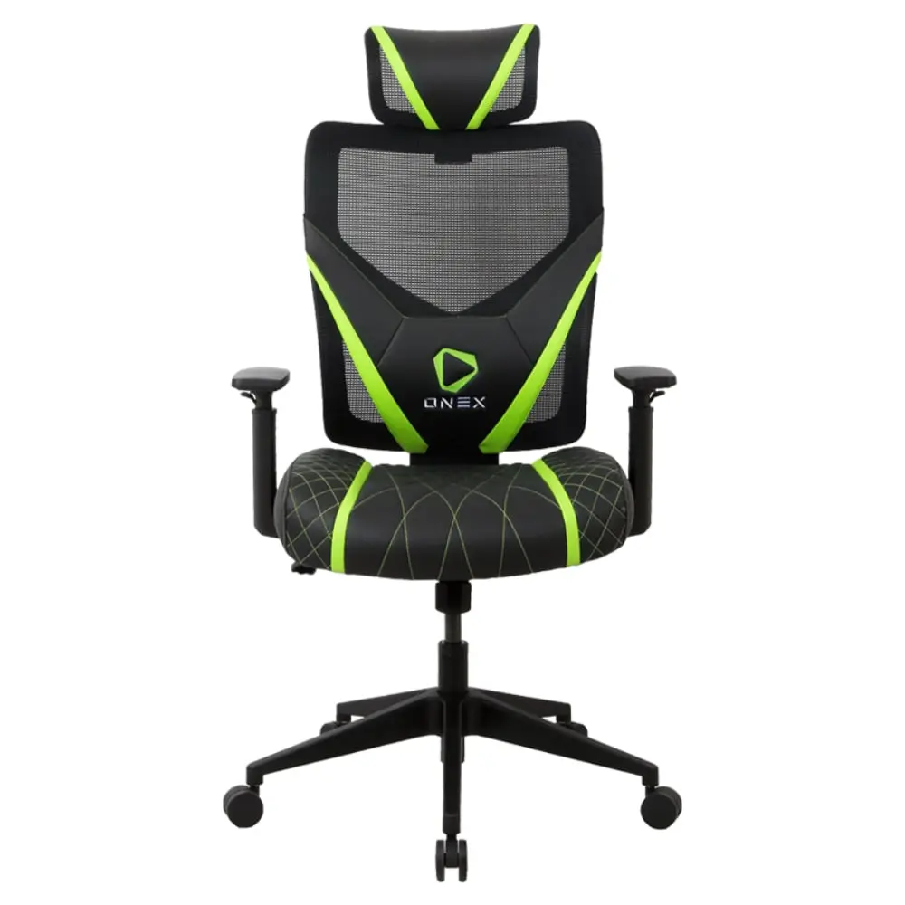 ONEX GE300 Breathable Ergonomic Gaming Office Chair Black/Green Gejmerska stolica