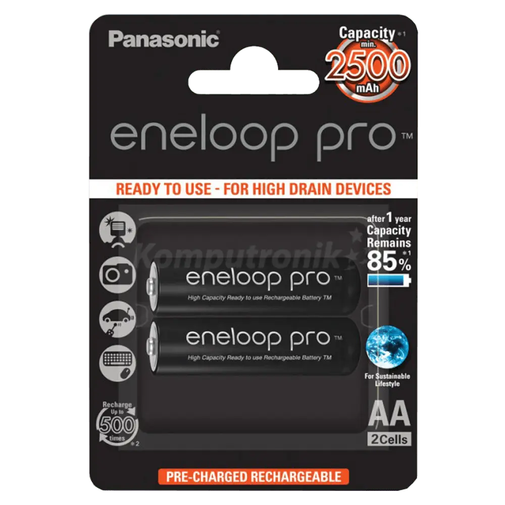 PANASONIC Eneloop Pro AA/2B - BK-3HCDE/2BE Punjiva baterija