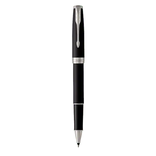 PARKER Roler olovka Sonnet Matte Black Lacquer 1931523 (Crna/Srebrna)