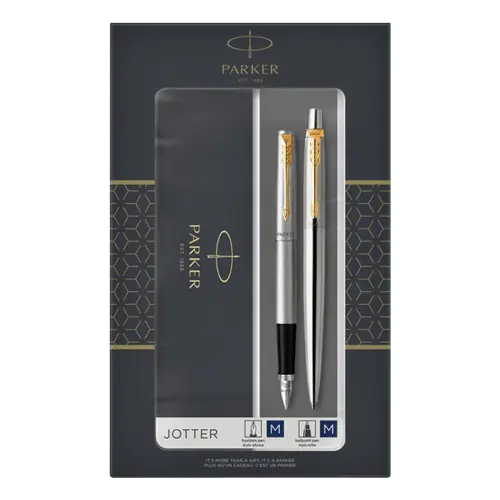 PARKER Set hemijska olovka & nalivpero JOTTER SS GT - PK93257