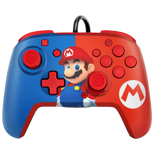 PDP Gamepad Nintendo Switch Faceoff Deluxe Controller + Audio Mario (Crvena/Plava)