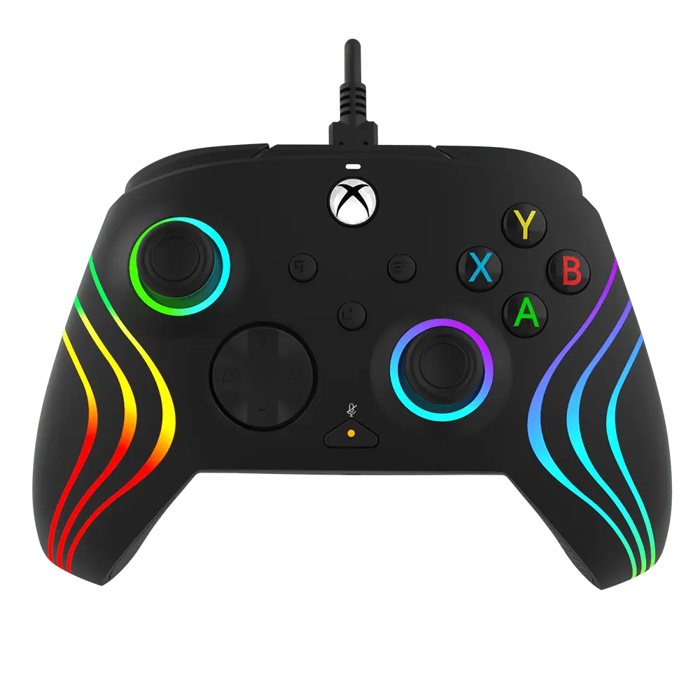 PDP Xbox Series X|S & PC Black Afterglow Wave Gamepad