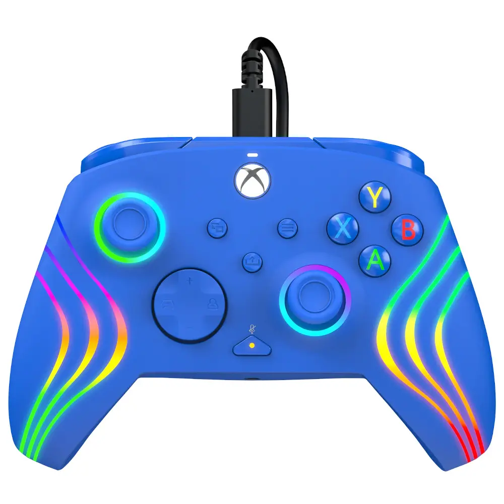 PDP Xbox Series X|S & PC Blue Afterglow Wave Gamepad
