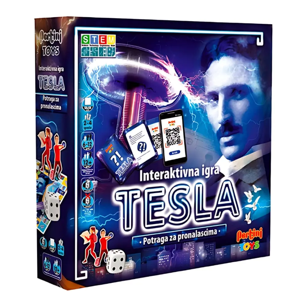 PERTINI Potraga za pronalascima Tesla Društvena igra